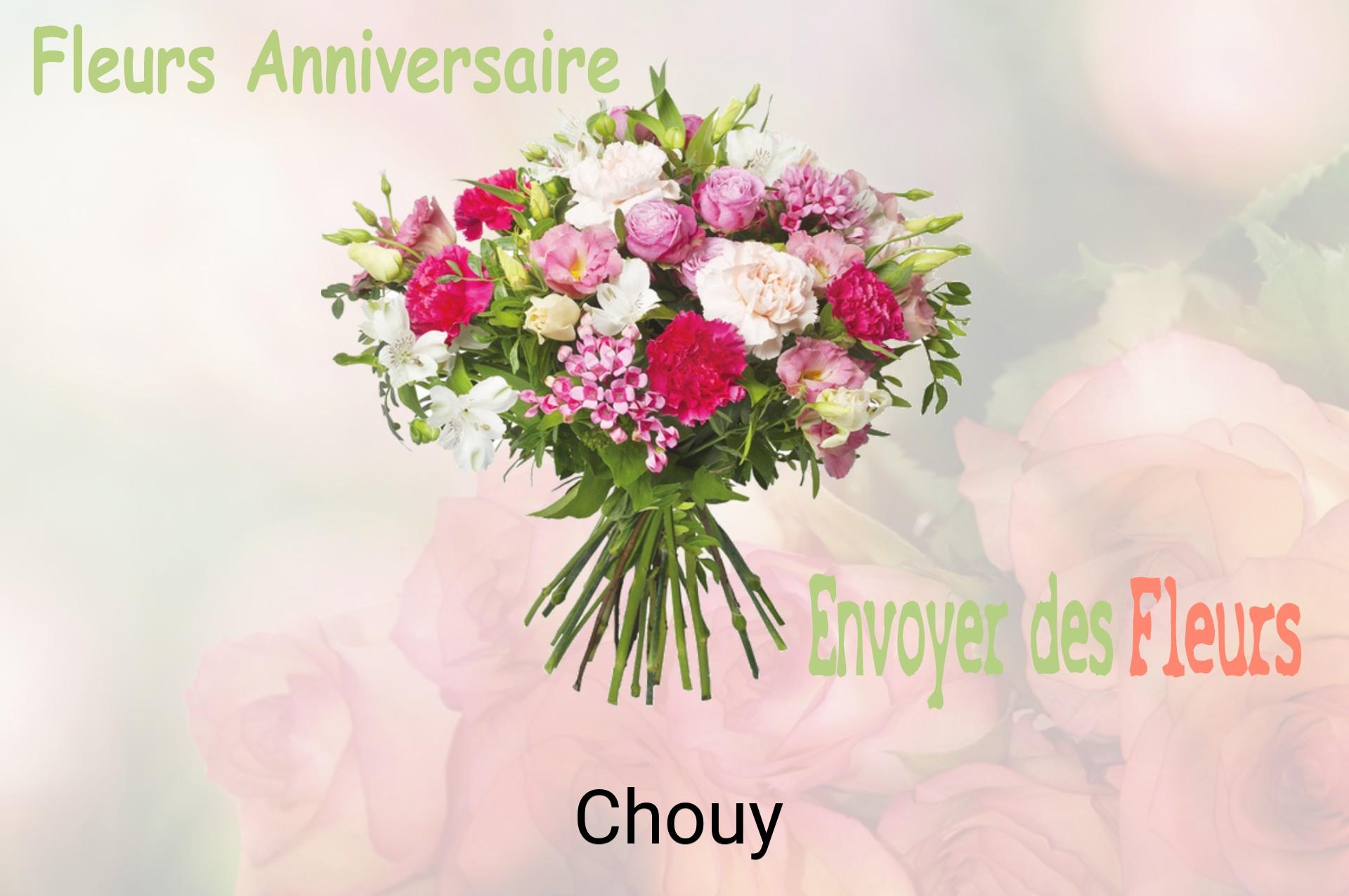 Bouquet de fleurs d’anniversaire livré à Chouy